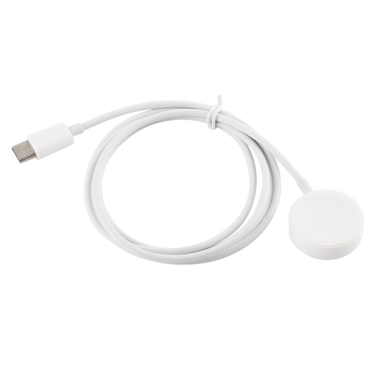 1M Type-C Universal Portable Magnetic Wireless Charger for Apple Watch Series Ultra & 8 & 7 & 6 & 5 & 4 & 3 & 2(White)