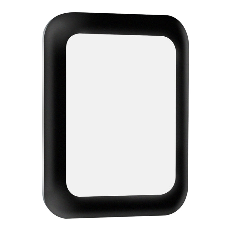 For Apple Watch Series 3 38mm 0.2mm 9H Surface Hardness 3D Edge Aluminum Alloy Frame Anti-scratch Full Coverage Tempered Glass Screen Protector