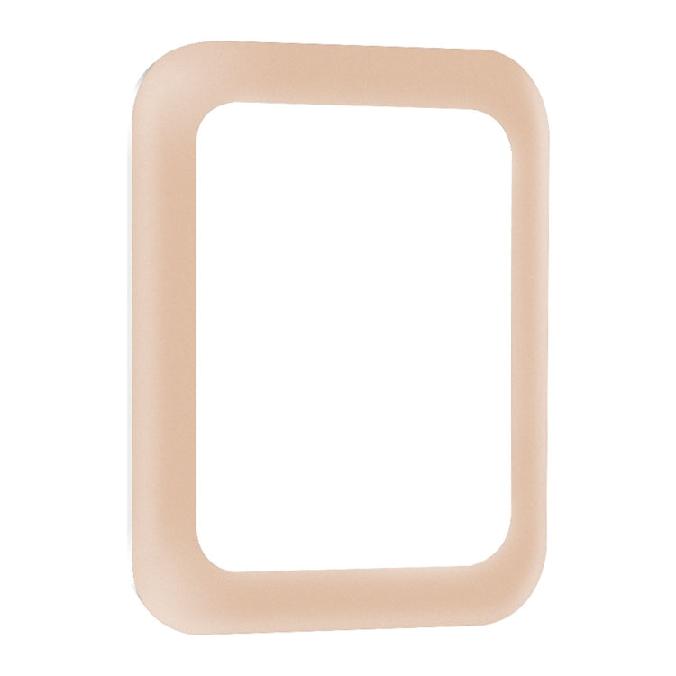 For Apple Watch Series 3 38mm 0.2mm 9H Surface Hardness 3D Edge Aluminum Alloy Frame Anti-scratch Full Coverage Tempered Glass Screen Protector
