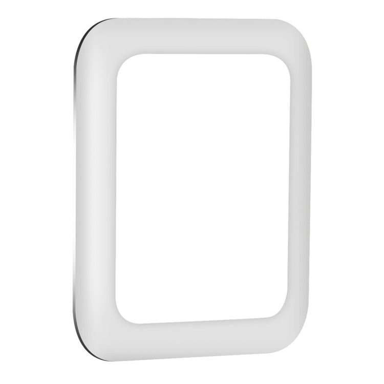 For Apple Watch Series 3 42mm 0.2mm 9H Surface Hardness 3D Edge Aluminum Alloy Frame Anti-scratch Full Coverage Tempered Glass Screen Protector