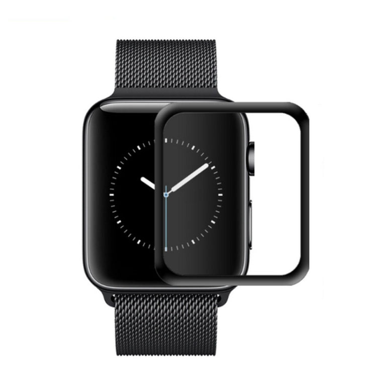 mocolo 0.33mm 9H 3D Round Edge Full Glue Tempered Glass Film for Apple Watch Series 4 44mm (Black)