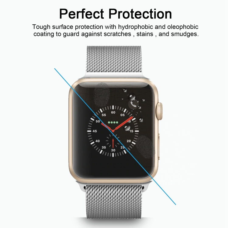 2 PCS ENKAY Hat-Prince for Apple Watch 38 mm 0.2mm 9H Surface Hardness 2.15D Explosion-proof Tempered Glass Screen Film