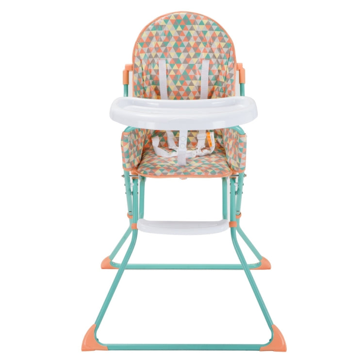 [JPN Warehouse] PVC Diamond Printing Pattern Foldable High-foot Baby Chairs Dining Chairs, Size: 103 x 67 x 65cm
