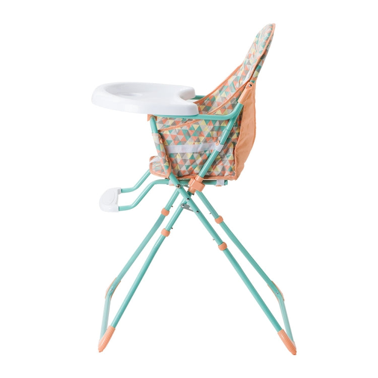 [JPN Warehouse] PVC Diamond Printing Pattern Foldable High-foot Baby Chairs Dining Chairs, Size: 103 x 67 x 65cm