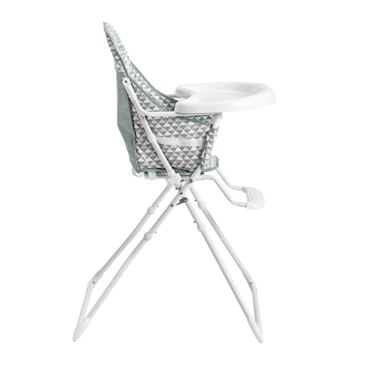 [JPN Warehouse] PVC Diamond Printing Pattern Foldable High-foot Baby Chairs Dining Chairs, Size: 103 x 67 x 65cm