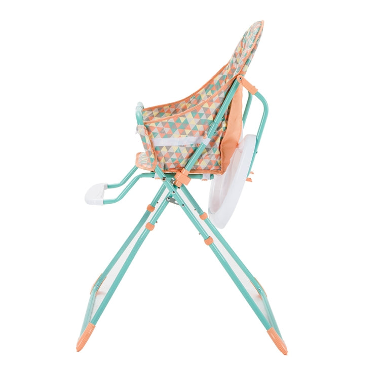 [JPN Warehouse] PVC Diamond Printing Pattern Foldable High-foot Baby Chairs Dining Chairs, Size: 103 x 67 x 65cm