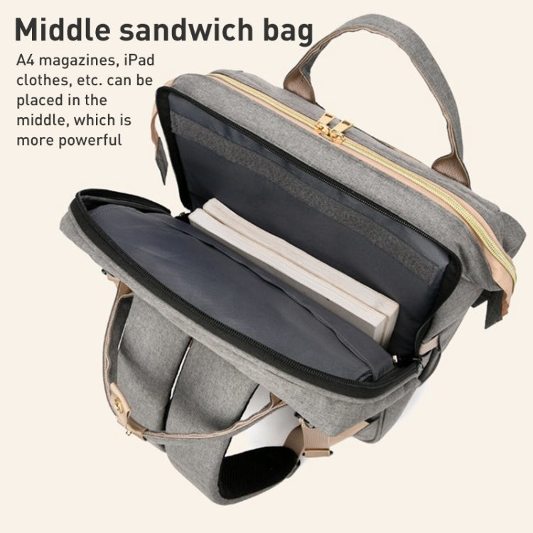 Large-Capacity Multi-Functional and Convenient Backpack Mommy Bag Can Be Folded For Sleeping