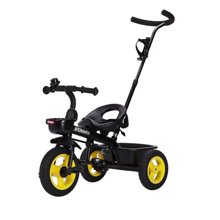 [JPN Warehouse] Foldable Children Tricycle Bicycle Toddler Outdoor Trolley with Drink Holder & Baskets & Seat Belt
