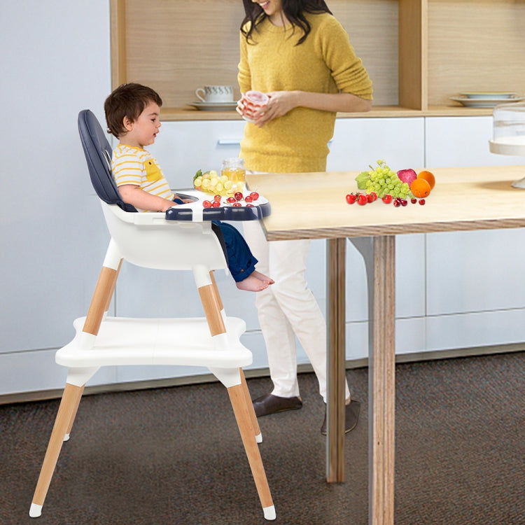 [US Warehouse] Children High Dining Chairs Detachable Two-In-One Table And Chairs, Size: 62.5x62x101cm