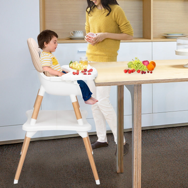 [US Warehouse] Children High Dining Chairs Detachable Two-In-One Table And Chairs, Size: 62.5x62x101cm