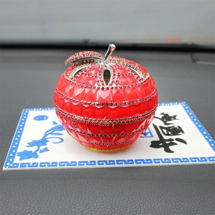 CX Diamond-Studded Apple Car Perfume Security And Peace Tricolor Auto Supplies Interior Swing