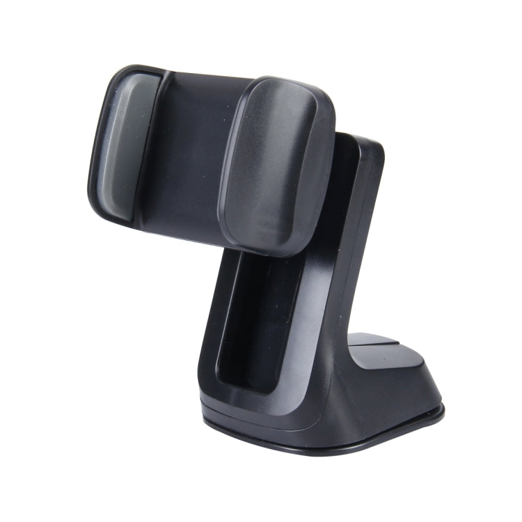 Height Adjustable Z-shaped Universal Suction Cup Car Phone Holder, Suitable for 2-3.4 inch Width Phone (Black+Grey), For iPhone, Galaxy, Huawei, Xiaomi, LG, HTC and Other Smart Phones