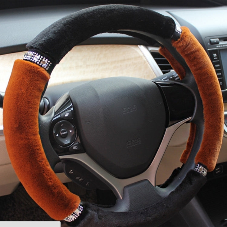 Diamond Cute Plush Steering Wheel Cover