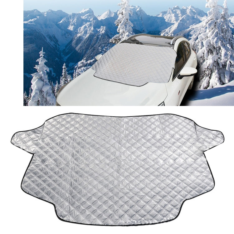 Automobile Front Windshield Cover Snow Cover Plus Cotton Car Windshield Sun Shade Winter Car Snow Shield Cover, Random Color Delivery