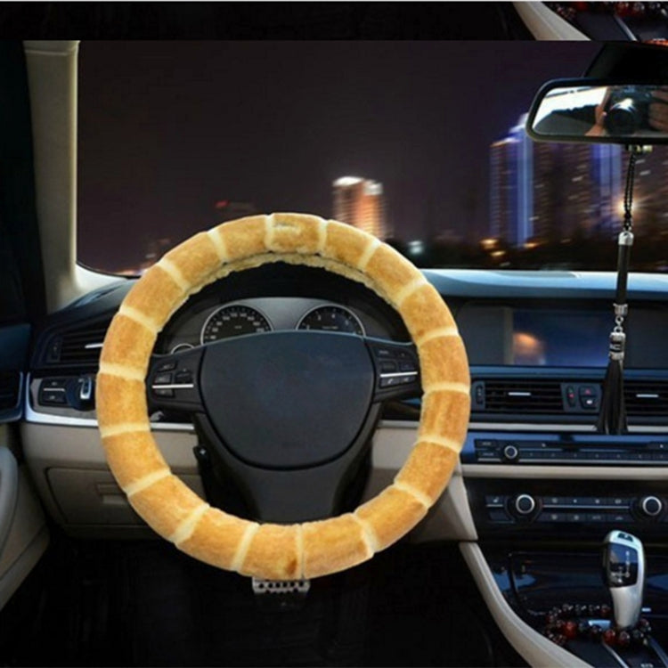 Bamboo Plush Car Steering Wheel Cover