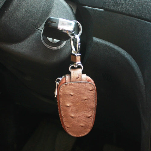 Universal Leather Key Cases Car Key Cases Ostrich Pattern