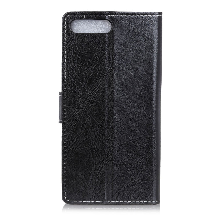 Retro Crazy Horse Texture Horizontal Flip Leather Case for BlackBerry Key 2, with Holder & Card Slots & Photo Frame