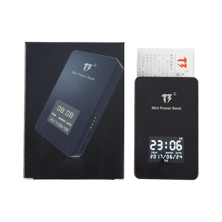 T3S Full HD 1080P Portable Mini Power Bank DV Camera Wireless Surveillance Camera with Display Screen, Support Motion Detection & TF Card (Max 128GB)