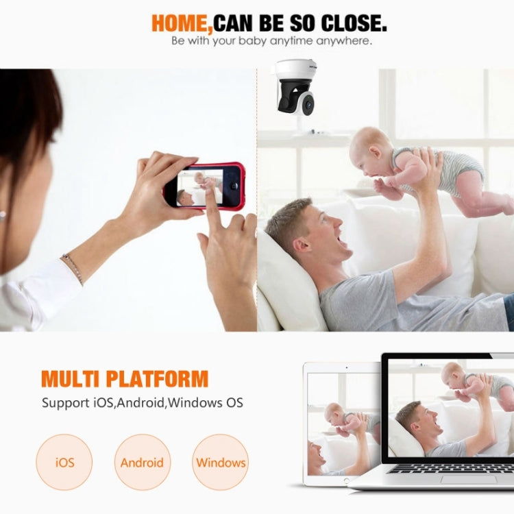 VSTARCAM C24 720P HD 1.0 Megapixel Wireless IP Camera, Support TF Card(128GB Max) / Night Vision / Motion Detection, EU Plug