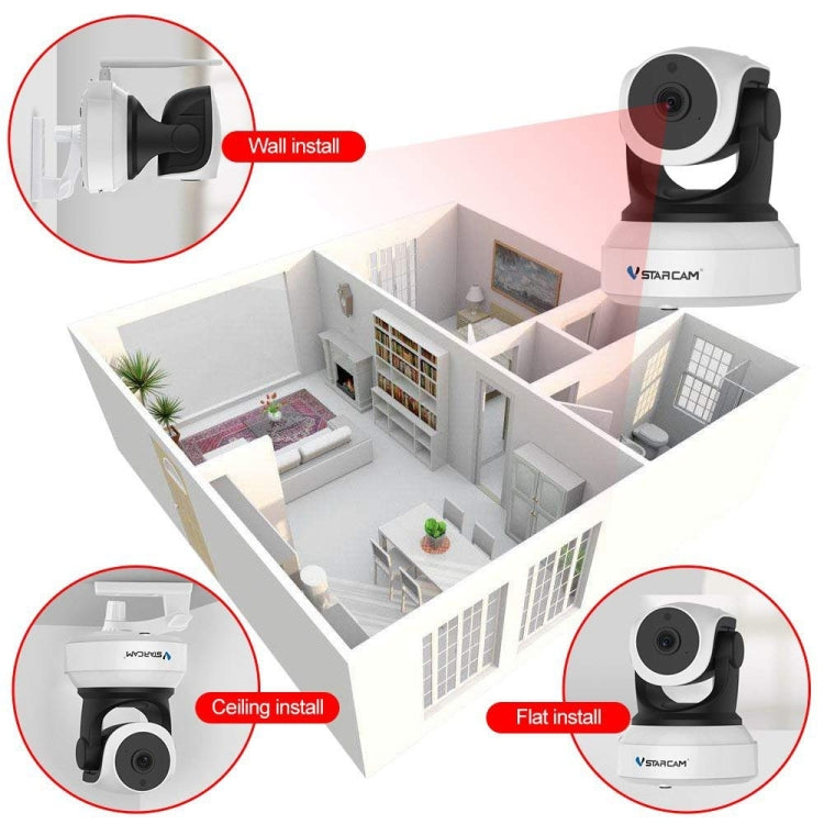 VSTARCAM C24S 1080P HD 2.0 Megapixel Wireless IP Camera, Support TF Card(128GB Max) / Night Vision / Motion Detection, US Plug