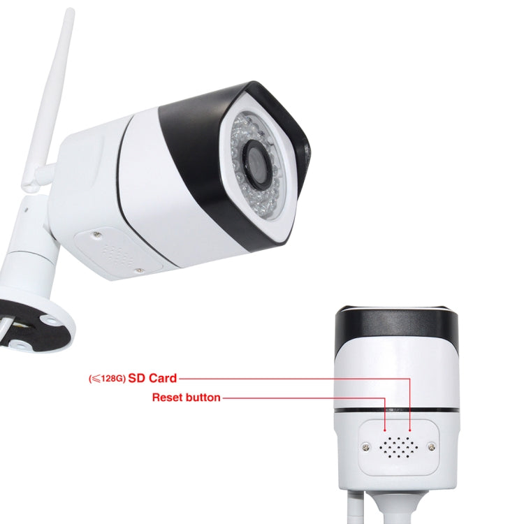 WQ-003 HD Network Video Camera WiFi IP Camera, Support SD Card (128GB Max)(White)
