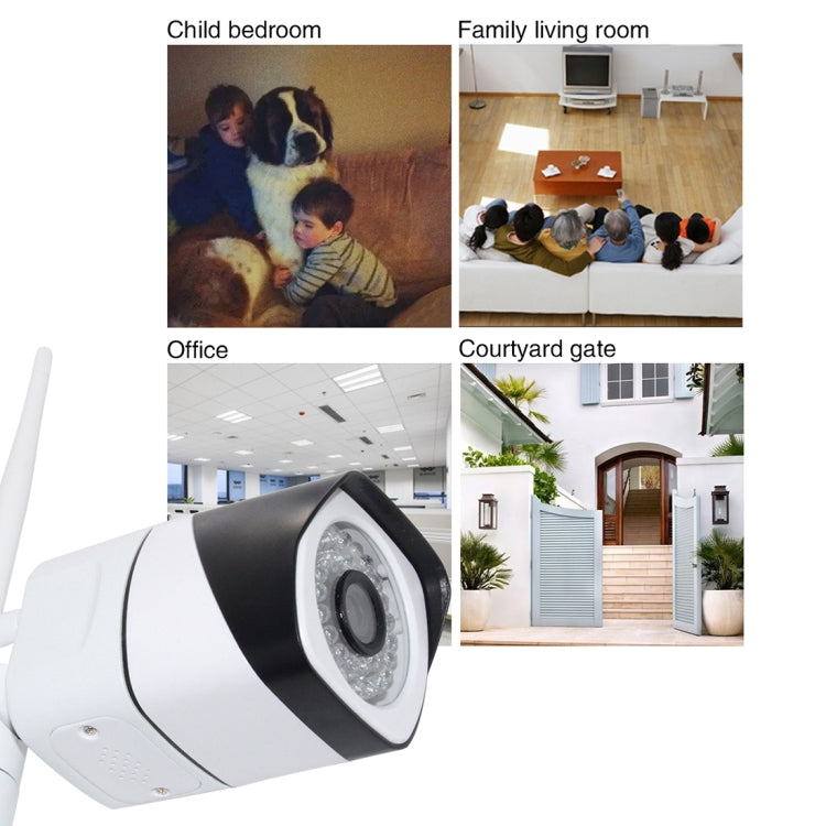 WQ-003 HD Network Video Camera WiFi IP Camera, Support SD Card (128GB Max)(White)