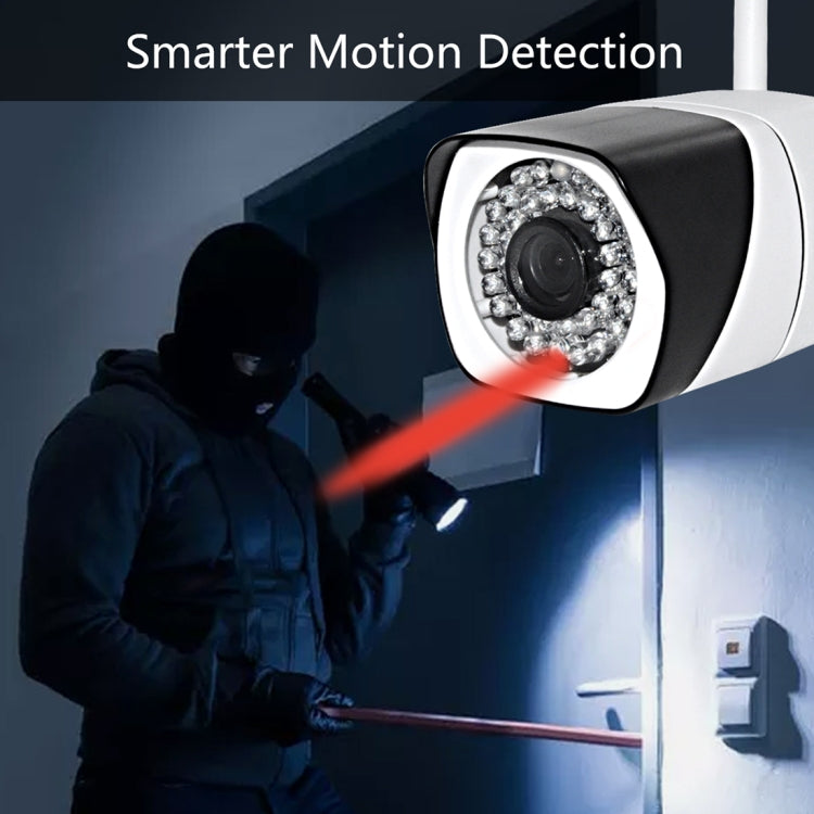 WQ-003 HD Network Video Camera WiFi IP Camera, Support SD Card (128GB Max)(White)