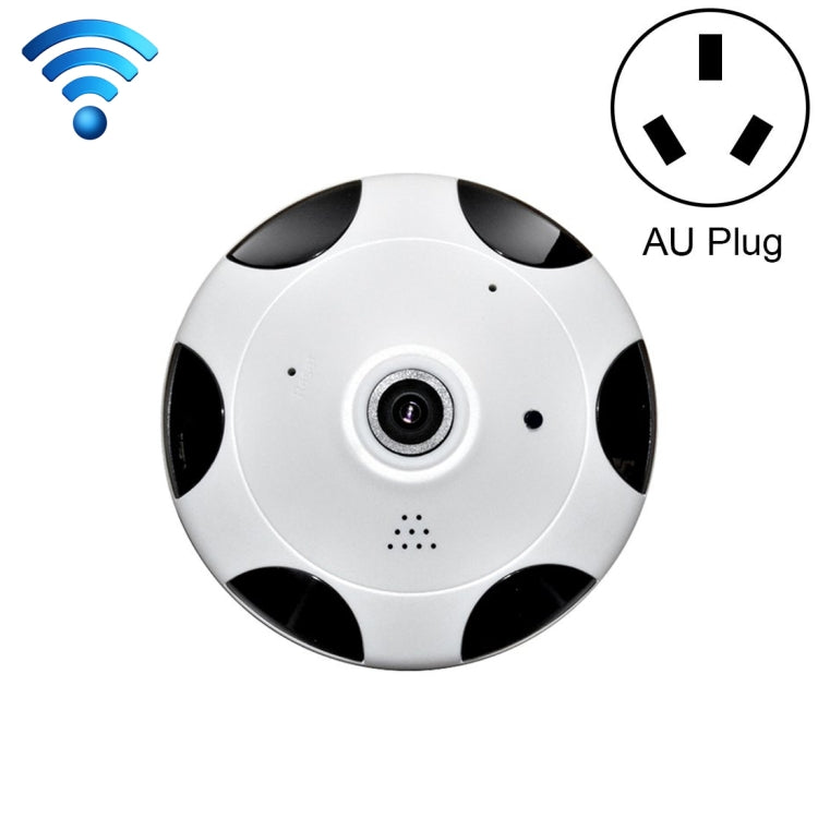 WQ-004 360 Degrees Viewing VR Camera WiFi IP Camera, Support TF Card (128GB Max), AU Plug(White)