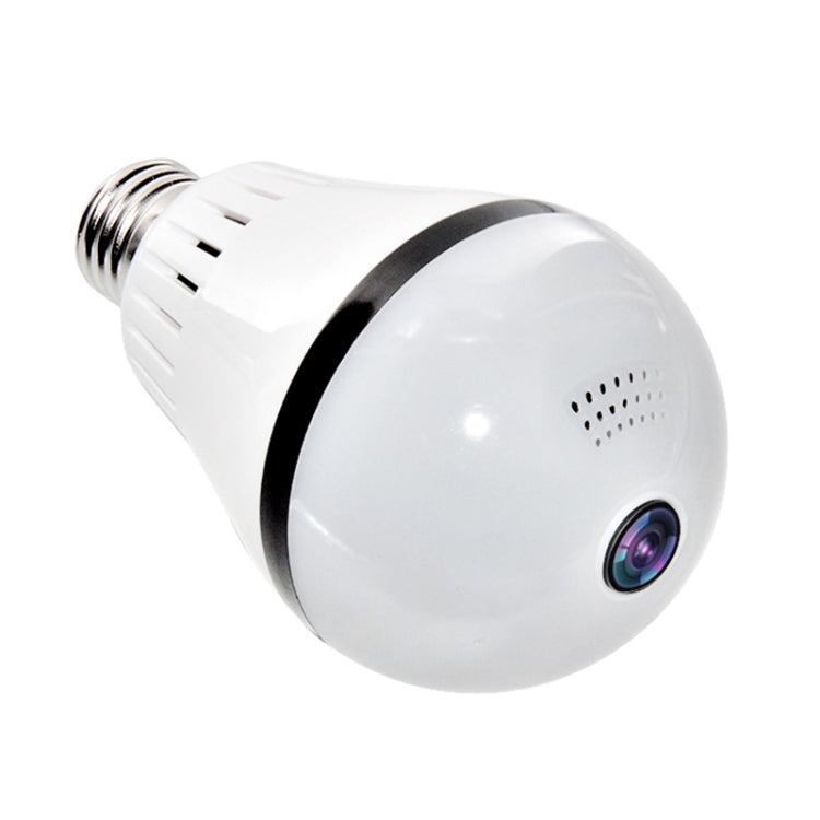 360 Degree Two-way Audio Viewing VR Camera WiFi IP Camera, Support TF Card (128GB Max)(White)