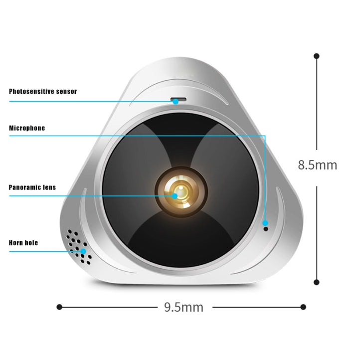 Difang DF-IPC008 1.3MP 360 Degree Rotating Smart Home HD WIFI Network Monitoring Panoramic Camera
