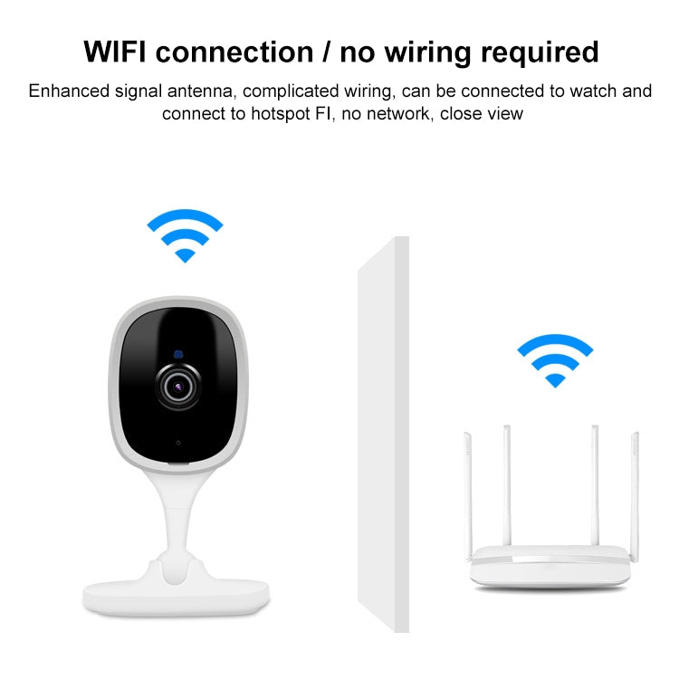 K8 2MP Baby Phone Remote Home Voice Intercom Wireless Smart Monitor(White)