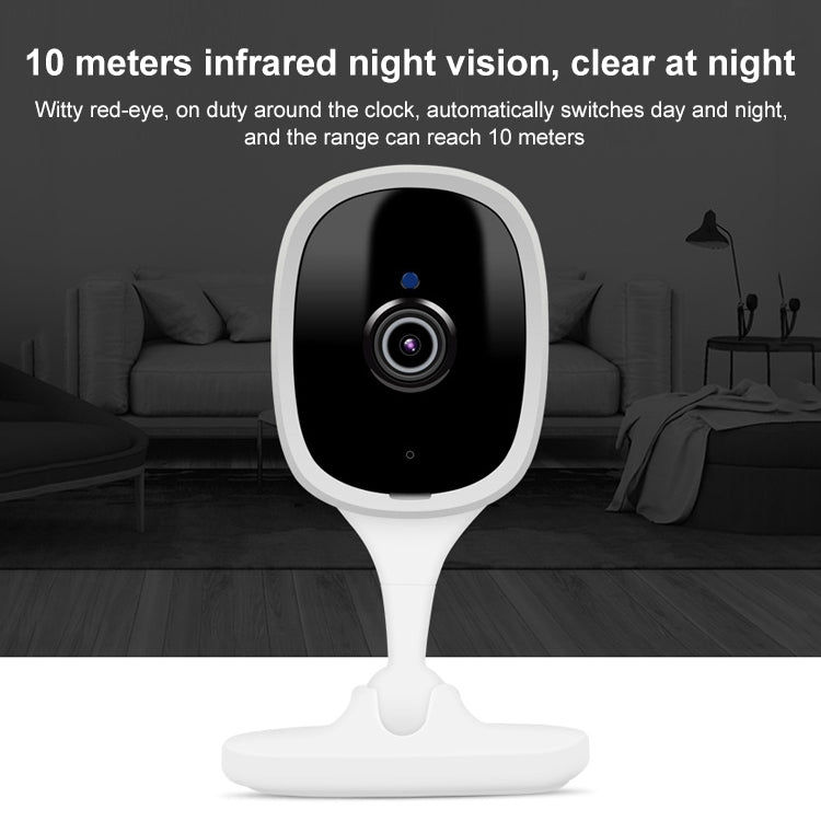 K8 2MP Baby Phone Remote Home Voice Intercom Wireless Smart Monitor(White)