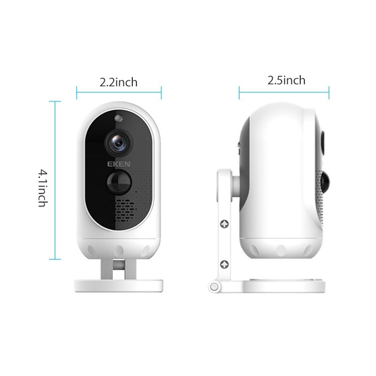 EKEN Astro Lite Solar Powered IP65 Waterproof 1080P Wireless Security Camera, Support Cloud Storage & Motion Detection & Infrared Night Vision