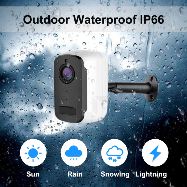 ZS-T9 2.0MP Low-power Smart Surveillance WiFi Remote Camera, Support Motion Detection, Infrared Night Vision, TF Card, Two-way Audio (White)