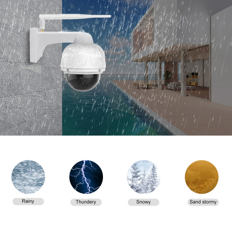 ZS-Q88 2.0MP 360 Degrees Rotating High-definition Wireless Surveillance Camera, Support Motion Detection, Pan-Tilt Control, TF Card (White)