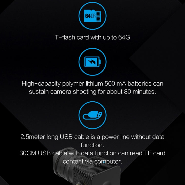Y9 Smart Remote Network Camera WIFI Adjustable Focus Wireless Surveillance Camera, Support Two-way Voice & 64G TF Card