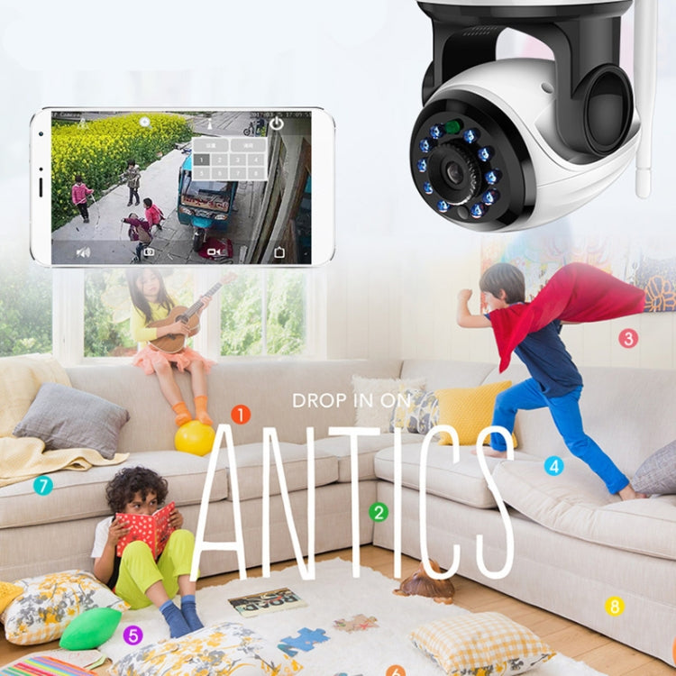 RW-C360HD 720P HD 1.0MP 360-Degrees Rotatable Wireless WiFi Smart Security Camera + 16G TF Card, Support Motion Detection & Two-way Voice