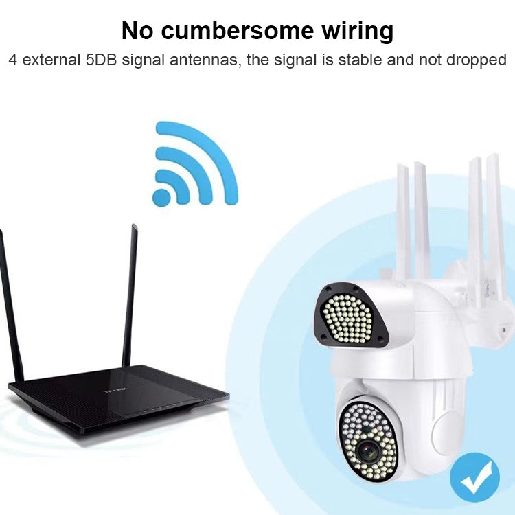 QX37 1080P WiFi High-definition Surveillance Camera Outdoor Dome Camera, Support Night Vision & Two-way Voice & Motion Detection