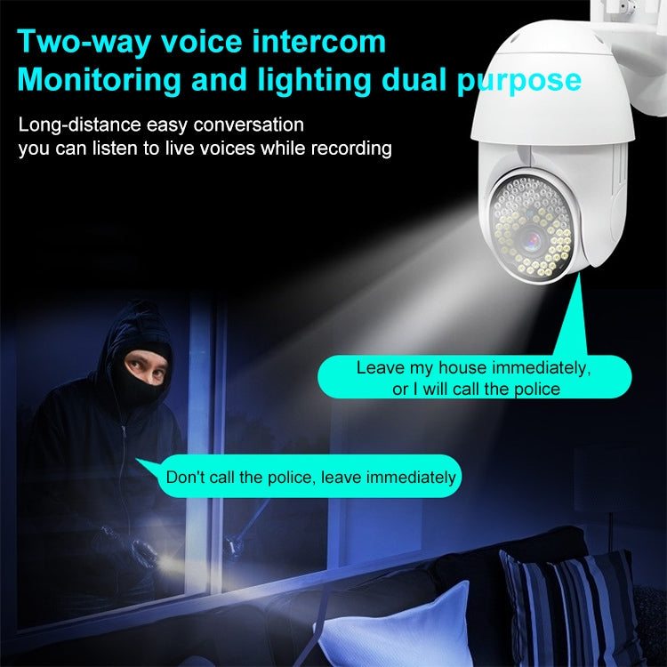 QX38 1080P WiFi High-definition Surveillance Camera Outdoor Dome Camera, Support Night Vision & Two-way Voice & Motion Detection