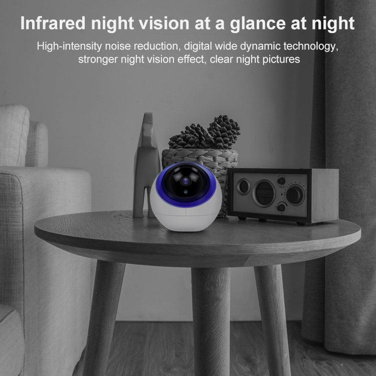 YT35 1080P HD Wireless Indoor Space Ball Camera, Support Motion Detection & Infrared Night Vision & Micro SD Card