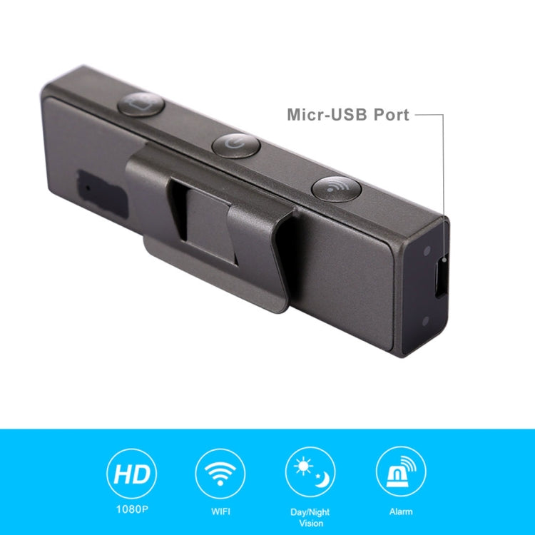Paka 1080P 16G Memory WiFi Eye Blink Control Wink Smart Camera with Clip