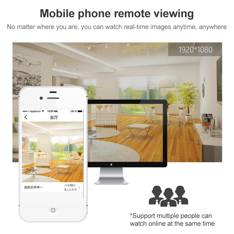 TY-002 1080P Mini HD Smart Camera, Support Night Vision & Motion Detection & TF Card