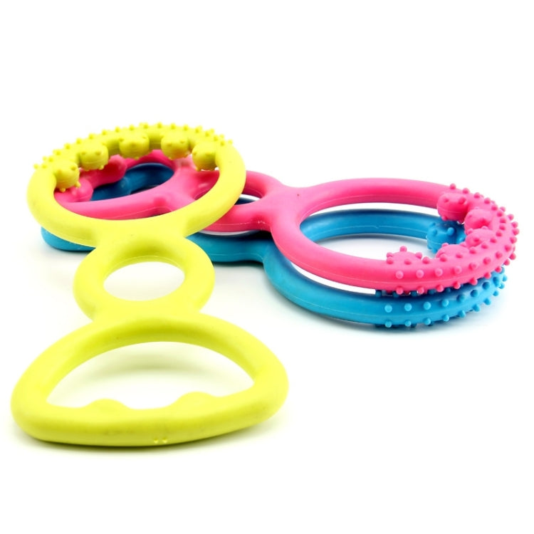 3 Pack Molar rubber ball toy Random color delivery (Specification: 18CM)