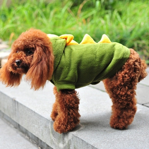 Cute Dinosaur Shaped Pet Costume, Size: XS, Back Length: 20cm, Chest: 31cm