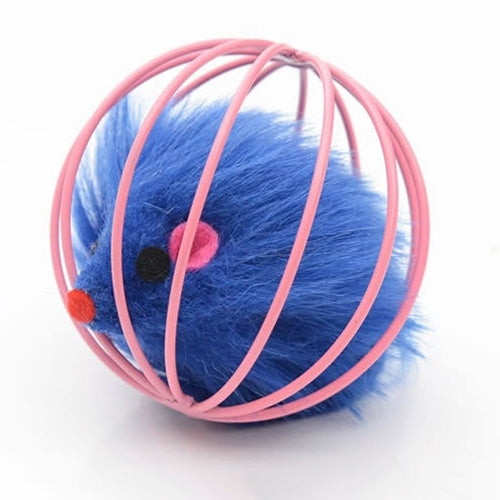 Funny Toys False Mouse In Cage Cat Playing Cage Ball Toy, Random Color Delivery