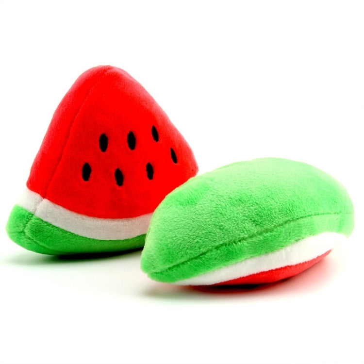 2 Pack Plush Sound Cute Plush Toy Watermelon (Specification: 10 * 11cm 11.5 * 6.5cm)