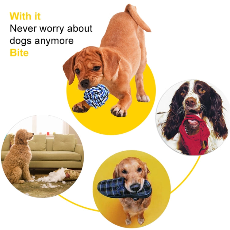 3 Pack Pets Weave Cotton Rope Ball Toys Random Color Delivery