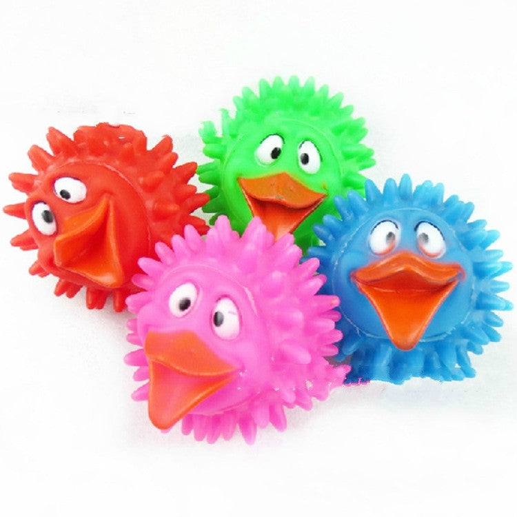 5 Pack Duck shaped chew toy Random color delivery (Specification: 9CM)
