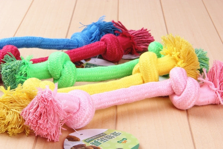 5 Pack Tug Knot Pet Toys Random color delivery (Specification: M)