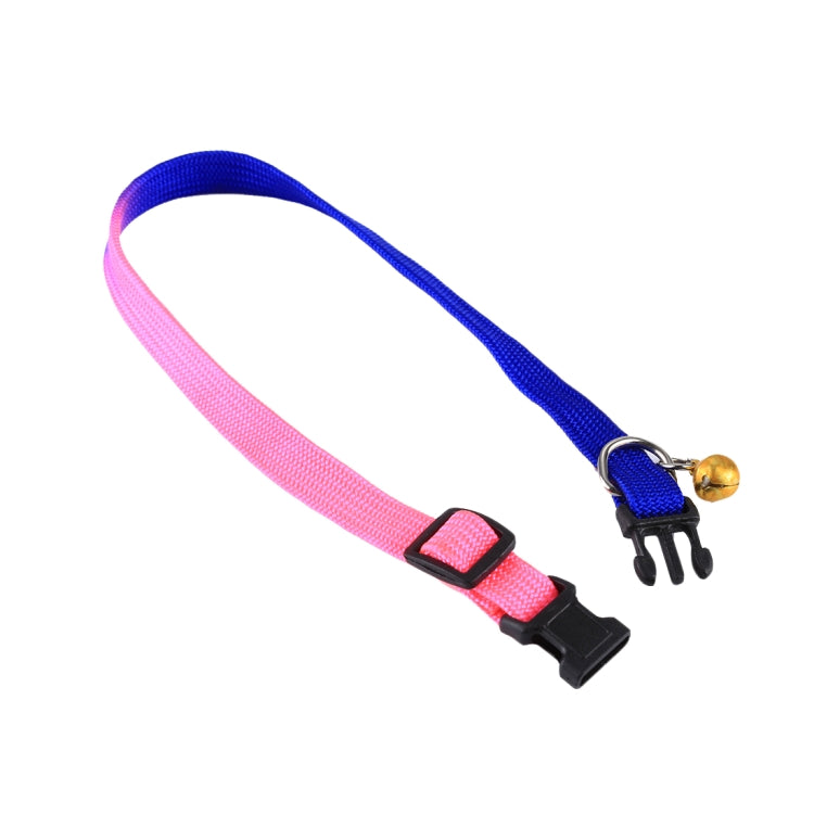 Small Pets Collar Rainbow Ribbon with Bell for Small Dog & Cat, Width: 1cm